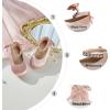 imageOtter MOMO Toddler Little Girls Party Dress Princess Shoes Slip On Mary Jane Ballerina Flats ShoesDf25pink