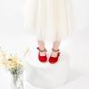 imageOtter MOMO Toddler Little Girls Party Dress Princess Shoes Slip On Mary Jane Ballerina Flats ShoesDf25red