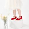 imageOtter MOMO Toddler Little Girls Party Dress Princess Shoes Slip On Mary Jane Ballerina Flats ShoesDf25red