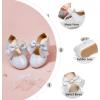 imageOtter MOMO Toddler Little Girls Party Dress Princess Shoes Slip On Mary Jane Ballerina Flats ShoesDf26silver