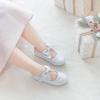 imageOtter MOMO Toddler Little Girls Party Dress Princess Shoes Slip On Mary Jane Ballerina Flats ShoesDf26silver
