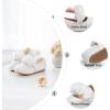 imageOtter MOMO Toddler Little Girls Party Dress Princess Shoes Slip On Mary Jane Ballerina Flats ShoesDf27white