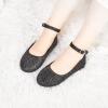 imageOtter MOMO Toddler Little Girls Party Dress Princess Shoes Slip On Mary Jane Ballerina Flats ShoesDh21black
