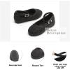 imageOtter MOMO Toddler Little Girls Party Dress Princess Shoes Slip On Mary Jane Ballerina Flats ShoesDh21black