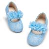 imageOtter MOMO Toddler Little Girls Party Dress Princess Shoes Slip On Mary Jane Ballerina Flats ShoesDf27blue