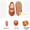 imageOtter MOMO ToddlerLittle Girls Mary Jane Ballerina Flats Shoes Slipon School Party Dress ShoesBrownd736