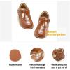 imageOtter MOMO ToddlerLittle Girls Mary Jane Ballerina Flats Shoes Slipon School Party Dress ShoesD759brown