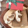 imageOtter MOMO ToddlerLittle Girls Mary Jane Ballerina Flats Shoes Slipon School Party Dress ShoesD763gold