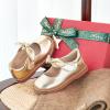 imageOtter MOMO ToddlerLittle Girls Mary Jane Ballerina Flats Shoes Slipon School Party Dress ShoesD763gold