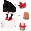 imageOtter MOMO ToddlerLittle Girls Mary Jane Ballerina Flats Shoes Slipon School Party Dress ShoesD763red