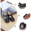 imageOtter MOMO ToddlerLittle Girls Mary Jane Ballerina Flats Shoes Slipon School Party Dress ShoesD764black