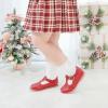 imageOtter MOMO ToddlerLittle Girls Mary Jane Ballerina Flats Shoes Slipon School Party Dress ShoesD764red