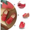 imageOtter MOMO ToddlerLittle Girls Mary Jane Ballerina Flats Shoes Slipon School Party Dress ShoesD765red