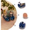 imageOtter MOMO ToddlerLittle Girls Mary Jane Ballerina Flats Shoes Slipon School Party Dress ShoesD766navy Blue