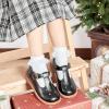 imageOtter MOMO ToddlerLittle Girls Mary Jane Ballerina Flats Shoes Slipon School Party Dress ShoesDe01black