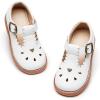 imageOtter MOMO ToddlerLittle Girls Mary Jane Ballerina Flats Shoes Slipon School Party Dress ShoesD765white