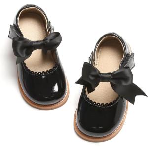 imageOtter MOMO ToddlerLittle Girls Mary Jane Ballerina Flats Shoes Slipon School Party Dress ShoesD756black