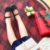 image:imageOtter MOMO ToddlerLittle Girls Mary Jane Ballerina Flats Shoes Slipon School Party Dress ShoesD701black