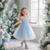 image:imageOtter MOMO ToddlerLittle Girls Mary Jane Ballerina Flats Shoes Slipon School Party Dress ShoesD701blue