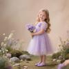 image:imageOtter MOMO ToddlerLittle Girls Mary Jane Ballerina Flats Shoes Slipon School Party Dress ShoesD701purple