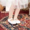 image:imageOtter MOMO ToddlerLittle Girls Mary Jane Ballerina Flats Shoes Slipon School Party Dress ShoesD701white