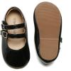 image:imageOtter MOMO ToddlerLittle Girls Mary Jane Ballerina Flats Shoes Slipon School Party Dress ShoesD706black