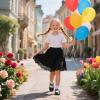 image:imageOtter MOMO ToddlerLittle Girls Mary Jane Ballerina Flats Shoes Slipon School Party Dress ShoesD706black