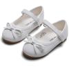 image:imageOtter MOMO ToddlerLittle Girls Mary Jane Ballerina Flats Shoes Slipon School Party Dress ShoesD708white