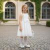 image:imageOtter MOMO ToddlerLittle Girls Mary Jane Ballerina Flats Shoes Slipon School Party Dress ShoesD716glitter White