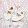 image:imageOtter MOMO ToddlerLittle Girls Mary Jane Ballerina Flats Shoes Slipon School Party Dress ShoesD716glitter White