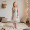 image:imageOtter MOMO ToddlerLittle Girls Mary Jane Ballerina Flats Shoes Slipon School Party Dress ShoesD716silver