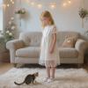 image:imageOtter MOMO ToddlerLittle Girls Mary Jane Ballerina Flats Shoes Slipon School Party Dress ShoesD716white