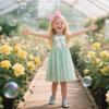 image:imageOtter MOMO ToddlerLittle Girls Mary Jane Ballerina Flats Shoes Slipon School Party Dress ShoesD728green