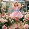 image:imageOtter MOMO ToddlerLittle Girls Mary Jane Ballerina Flats Shoes Slipon School Party Dress ShoesD728red