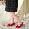 image:imageOtter MOMO ToddlerLittle Girls Mary Jane Ballerina Flats Shoes Slipon School Party Dress ShoesDf28red