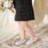 image:imageOtter MOMO ToddlerLittle Girls Mary Jane Ballerina Flats Shoes Slipon School Party Dress ShoesDf28white