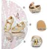 image:imageOtter MOMO ToddlerLittle Girls Mary Jane Ballerina Flats Shoes Slipon School Party Dress ShoesDf31gold