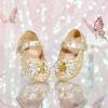 image:imageOtter MOMO ToddlerLittle Girls Mary Jane Ballerina Flats Shoes Slipon School Party Dress ShoesDf31gold