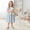image:imageOtter MOMO ToddlerLittle Girls Mary Jane Ballerina Flats Shoes Slipon School Party Dress ShoesDf31silver