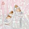 image:imageOtter MOMO ToddlerLittle Girls Mary Jane Ballerina Flats Shoes Slipon School Party Dress ShoesDf31silver
