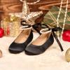 image:imageOtter MOMO ToddlerLittle Girls Mary Jane Ballerina Flats Shoes Slipon School Party Dress ShoesDf33black