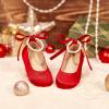 image:imageOtter MOMO ToddlerLittle Girls Mary Jane Ballerina Flats Shoes Slipon School Party Dress ShoesDf33red
