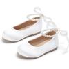 image:imageOtter MOMO ToddlerLittle Girls Mary Jane Ballerina Flats Shoes Slipon School Party Dress ShoesDf33white