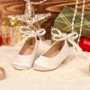 image:imageOtter MOMO ToddlerLittle Girls Mary Jane Ballerina Flats Shoes Slipon School Party Dress ShoesDf33white