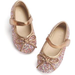 image:imageOtter MOMO ToddlerLittle Girls Mary Jane Ballerina Flats Shoes Slipon School Party Dress ShoesD701multicolor