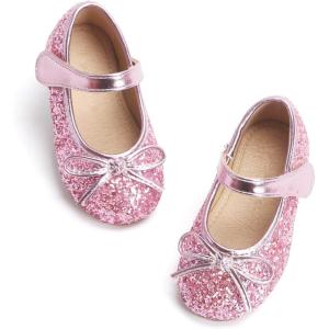 image:imageOtter MOMO ToddlerLittle Girls Mary Jane Ballerina Flats Shoes Slipon School Party Dress ShoesD701pink