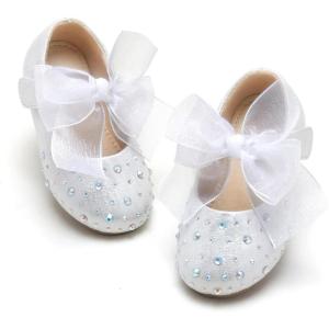 image:imageOtter MOMO ToddlerLittle Girls Mary Jane Ballerina Flats Shoes Slipon School Party Dress ShoesDf16white