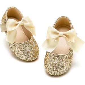 image:imageOtter MOMO ToddlerLittle Girls Mary Jane Ballerina Flats Shoes Slipon School Party Dress ShoesDf18gold