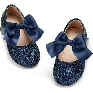 image:imageOtter MOMO ToddlerLittle Girls Mary Jane Ballerina Flats Shoes Slipon School Party Dress ShoesDf18navy Blue