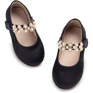 image:imageOtter MOMO ToddlerLittle Girls Mary Jane Ballerina Flats Shoes Slipon School Party Dress ShoesDf28black